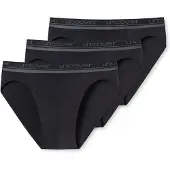 Schiesser Slip 'Rio' donkergrijs / zwart