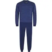 Hajo Pyjama lang blauw / donkerblauw