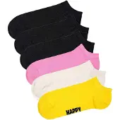 Happy socks Sokken beige / donkergeel / pink / zwart