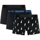 Happy socks Boxershorts navy / zwart / wit