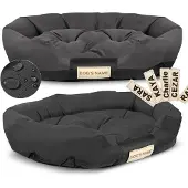 AIO Factory Hondenbed, 115x95 cm, gepersonaliseerd, waterdicht, zwart