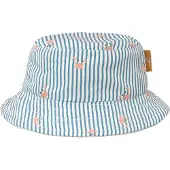Fresk UV 50+ Zonnehoed voor kinderen 74 – Beschermende Reishoed – Hoofdbescherming Jongens - Blauw - Stripes & Crabs