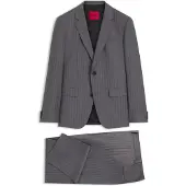 HUGO Tweedelig slim-fit pak van scheerwol Maat 44