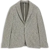 BOSS Slim-fit colbert van katoenmix met patroon Maat 44