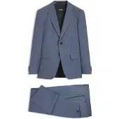 BOSS Tweedelig slim-fit pak met dessin van stretchwol