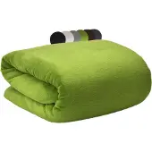 Beautissu Aurelia – Zacht Fleece Deken 220 x 240 cm – Fleece Plaid Groen