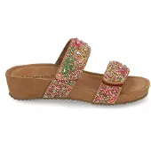 Lazamani Slippers Dames Multi Leer Maat 37