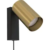 Lyora Goud leeslampje Mono met stekker