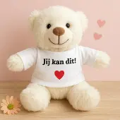 Mumbles Knuffel beertje- Jij kan dit!- Small- Créme