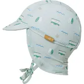 Fresk UV 50+ Zonnehoed voor kinderen 62 – Beschermende Reishoed – Hoofdbescherming Jongens - Groen - Surf Boy