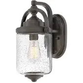 HINKLEY LED Wand Buitenlamp Willoughby | 1X E27 Max 60W | IP44 | Dimbaar | Oil Rubbed Bronze