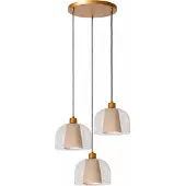 Lucide Design Hanglamp Gunhild 3 Lichts Goud Rond