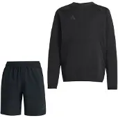 Adidas Tiro Travel Joggingpak Korte Broek Kids Zwart