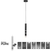 Paul Neuhaus Zwarte hanglamp Pure Vega 3000K