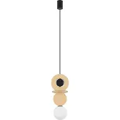 Nowodvorski Lighting Design hanglamp Drops Wood A 1-lichts hout