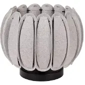 Lucide SPENCER - Tafellamp - Ø 30 cm - 1xE27 - Grijs