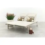 Van der Garde Tuinmeubelen Wave 2-persoons ligbed - Mokka