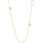 Yehwang Goudlief Amour lange ketting - Roestvrij staal - Verkleurt niet
