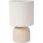 Lucide Tafellamp Woolly Beige - 16cm - E14