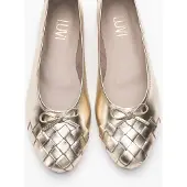 Forever & Always Nopos Leren Cap Toe Ballerina