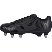 Canterbury Volwassen unisex Stampede Groundbreak Pro Soft Ground Rugbyschoenen (Zwart/Zilver)