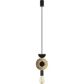 Nowodvorski Lighting Design hanglamp Drops Wood F 1-lichts zwart