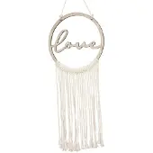 Amscan Houten Hangdecoratie Love met Macrame