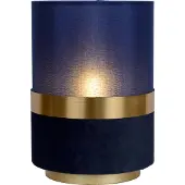 Lucide EXTRAVAGANZA TUSSE - Tafellamp - Ø 15 cm - 1xE14 - Blauw