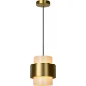 Lucide FIRMIN - Hanglamp - Ø 20 cm - 1xE27 - Mat Goud / Messing