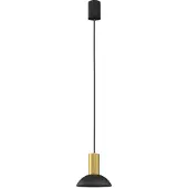 Licht-Erlebnisse Hanglamp Hermanos zwart met goud