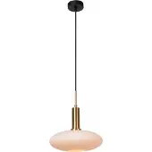 Lucide Design hanglamp Singala Ø 30cm goud met wit