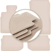 Super Merchant beige matten voor: BMW 5 F10 sedan (klittenband) 2010-2013