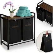 Super Merchant Wasmand met twee compartimenten op een frame 80 l