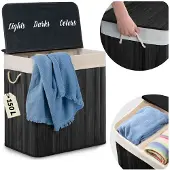 Massido Bamboe wasmand met deksel 150 l