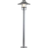 Elstead Lighting Elstead Klampenborg buitenstaande lamp, E27, 102 cm, zilver, IP44