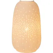Lucide FLORES - Tafellamp - Ø 14,1 cm - 1xE14 - Wit - Japandi