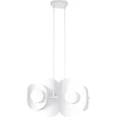 Emibig Hanglamp ELEMENTI, wit, 4xG9x15W, metaal, afmetingen: 120x54x23cm, IP20,