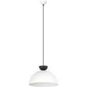 Emibig Hanglamp Lunaro, dimbaar, wit / opaal, Woon-/ Eetkamer, metaal, Modern, hanglamp