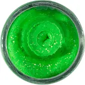 Berkley PowerBait Natural Glitter Trout Dough | 50g Garlic Spring Green Glitter