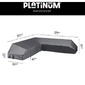 AeroCover Loungesethoes platform 275x275x90xH30/45/70cm