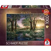 Schmidt - Legpuzzel - Ochtendmagie bij de vijver - Terry Redlin - 1000 stukjes - Volwassenen - vanaf 12 jaar