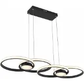 REALITY IMPORT LED hanglamp Audia, zwart, 48W, 3840lm, metalen behuizing, afmetingen: 110x84x29cm, IP20, merk: Reality
