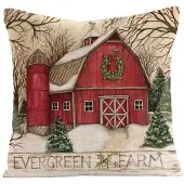 ECarla Kerst Kussenhoes Decoratief 45x45cm - Feestelijke Sfeer