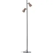 Brilliant Cadiz - Vloerlamp - LED 2xGU10 Excl. - Brons - Zwart