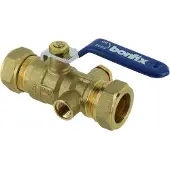 Bonfix Kogelstopkraan 22 x 22 mm knel excl. aftapper