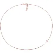 Elli - Elli Halsketting Dames Choker Kruis Basic Trend Blogger van 925 Sterling Zilver Kettingen