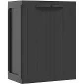 vidaXL Tuinkast 65x37x85 cm polypropeen zwart