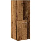 vidaXL Badkamerwandkast 30x30x80 cm bewerkt hout oud houtkleurig