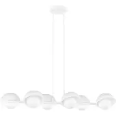 Emibig Hanglamp BOOM, wit, 6xG9x15W, metaal, afmetingen: 120x88x32cm, IP20,