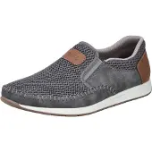 Rieker Heren Instappers met Stretchinzet, 11954-45, Grey Blue